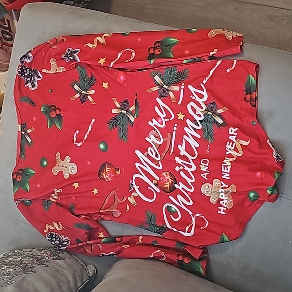 NWOT Sexy Christmas Pajamas One-Piece Romper - Picture 6 of 6